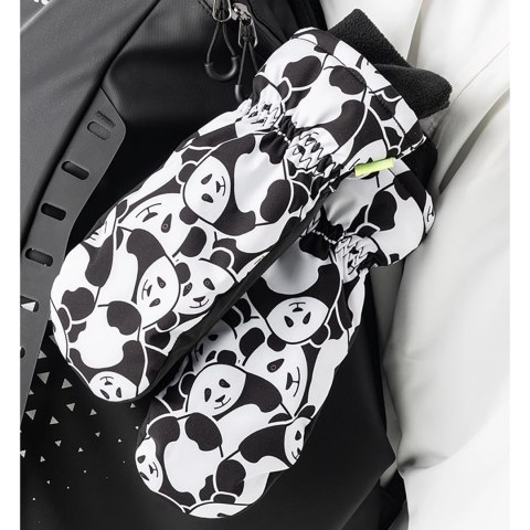 Rękawice narciarskie Qunature Panda Heat Transfer dziecięce rozmiar S - czarne/białe Rękawice narciarskie Qunature Panda Heat Transfer dziecięce rozmiar S - czarne/białe