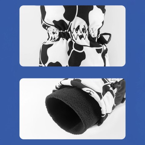 Rękawice narciarskie Qunature Panda Heat Transfer dziecięce rozmiar S - czarne/białe Rękawice narciarskie Qunature Panda Heat Transfer dziecięce rozmiar S - czarne/białe
