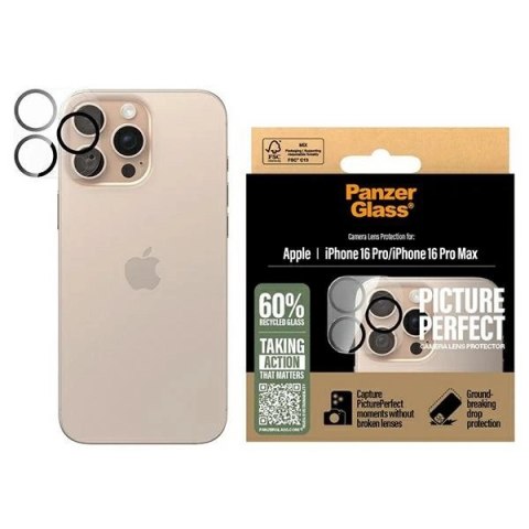Szkło hartowane PanzerGlass PicturePerfect Lens Protector na aparat do iPhone 16 Pro / 16 Pro Max Szkło hartowane PanzerGlass PicturePerfect Lens Protector na aparat do iPhone 16 Pro / 16 Pro Max