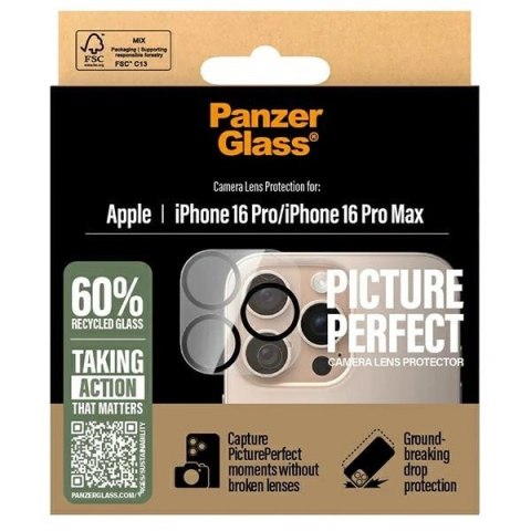 Szkło hartowane PanzerGlass PicturePerfect Lens Protector na aparat do iPhone 16 Pro / 16 Pro Max Szkło hartowane PanzerGlass PicturePerfect Lens Protector na aparat do iPhone 16 Pro / 16 Pro Max