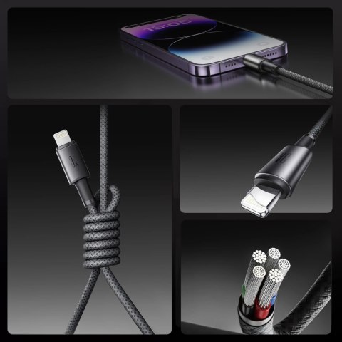 Kabel Joyroom S-A50 Unlimited Series 3A USB-A - Lightning z organizerem magnetycznym 1,2m - szary Kabel Joyroom S-A50 Unlimited Series 3A USB-A - Lightning z organizerem magnetycznym 1,2m - szary