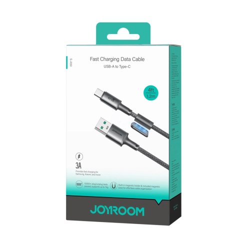 Kabel Joyroom S-A50 Unlimited Series 3A USB-A - USB-C z organizerem magnetycznym 1,2m - szary Kabel Joyroom S-A50 Unlimited Series 3A USB-A - USB-C z organizerem magnetycznym 1,2m - szary