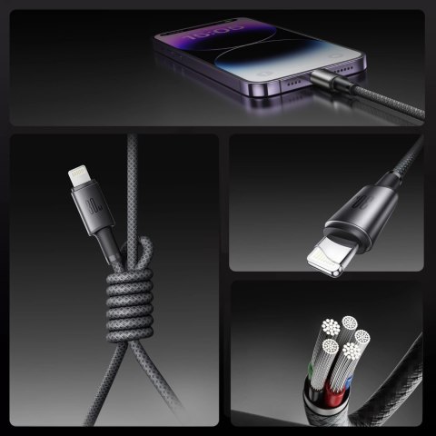 Kabel Joyroom S-A50 Unlimited Series 60W USB-C - Lightning z organizerem magnetycznym 1,2m - szary Kabel Joyroom S-A50 Unlimited Series 60W USB-C - Lightning z organizerem magnetycznym 1,2m - szary
