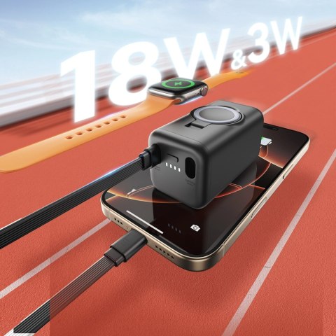 Powerbank do smartwatchy Joyroom JR-W13 5000mAh - czarny Powerbank do smartwatchy Joyroom JR-W13 5000mAh - czarny