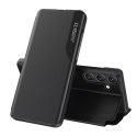 Eco Leather View Case etui do Samsung Galaxy S25+ z klapką podstawka - czarne