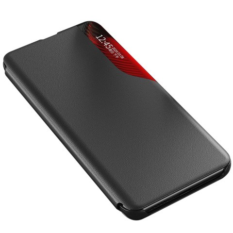 Eco Leather View Case etui do Samsung Galaxy S25+ z klapką podstawka - czarne Eco Leather View Case etui do Samsung Galaxy S25+ z klapką podstawka - czarne