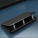 Eco Leather View Case etui do Samsung Galaxy S25+ z klapką podstawka - czarne