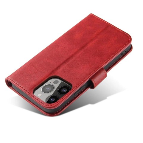 Etui Magnet Case z klapką do Samsung Galaxy S25 - czerwone Etui Magnet Case z klapką do Samsung Galaxy S25 - czerwone