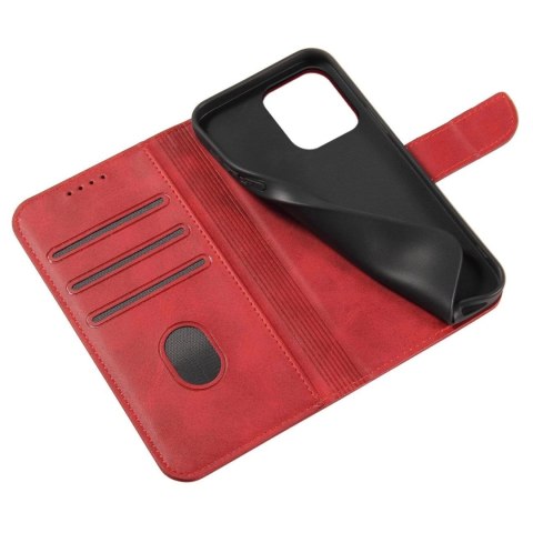 Etui Magnet Case z klapką do Samsung Galaxy S25 - czerwone Etui Magnet Case z klapką do Samsung Galaxy S25 - czerwone
