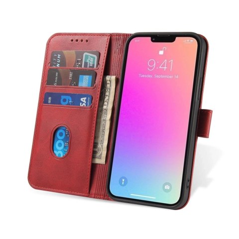 Etui Magnet Case z klapką do Samsung Galaxy S25 - czerwone Etui Magnet Case z klapką do Samsung Galaxy S25 - czerwone