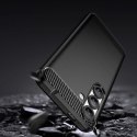 Etui silikonowe Carbon Case do Samsung Galaxy S25 - czarne