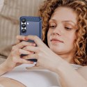 Etui silikonowe Carbon Case do Samsung Galaxy S25 - niebieskie