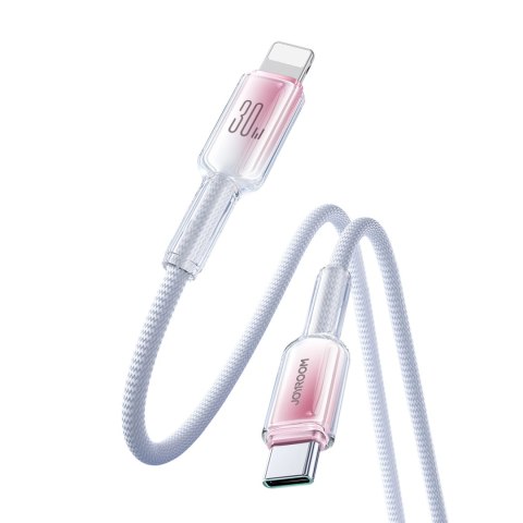 Kabel Joyroom S-A42 Crystal-Clear Series 30W USB-C - Lightning 1,2m - biały Kabel Joyroom S-A42 Crystal-Clear Series 30W USB-C - Lightning 1,2m - biały