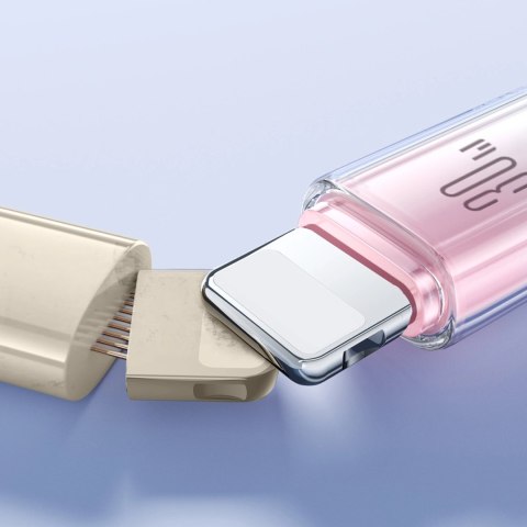 Kabel Joyroom S-A42 Crystal-Clear Series 30W USB-C - Lightning 1,2m - biały Kabel Joyroom S-A42 Crystal-Clear Series 30W USB-C - Lightning 1,2m - biały