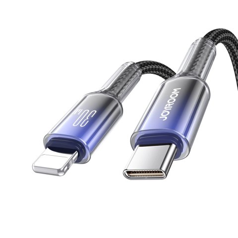 Kabel Joyroom S-A42 Crystal-Clear Series 30W USB-C - Lightning 1,2m - czarny Kabel Joyroom S-A42 Crystal-Clear Series 30W USB-C - Lightning 1,2m - czarny