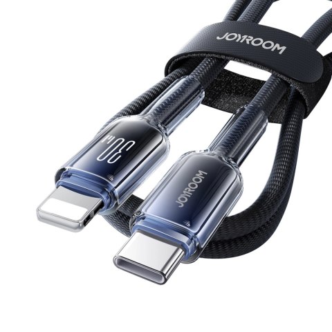 Kabel Joyroom S-A42 Crystal-Clear Series 30W USB-C - Lightning 1,2m - czarny Kabel Joyroom S-A42 Crystal-Clear Series 30W USB-C - Lightning 1,2m - czarny