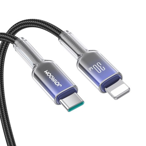 Kabel Joyroom S-A42 Crystal-Clear Series 30W USB-C - Lightning 1,2m - czarny Kabel Joyroom S-A42 Crystal-Clear Series 30W USB-C - Lightning 1,2m - czarny