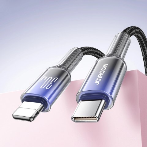 Kabel Joyroom S-A42 Crystal-Clear Series 30W USB-C - Lightning 1,2m - czarny Kabel Joyroom S-A42 Crystal-Clear Series 30W USB-C - Lightning 1,2m - czarny