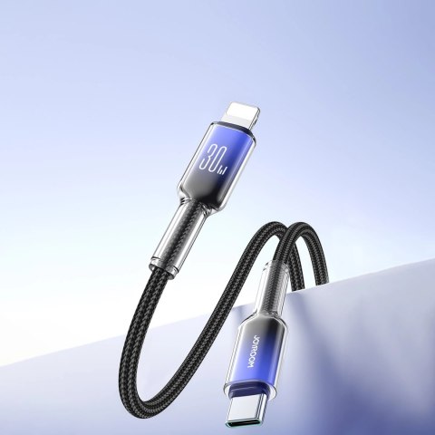 Kabel Joyroom S-A42 Crystal-Clear Series 30W USB-C - Lightning 1,2m - czarny Kabel Joyroom S-A42 Crystal-Clear Series 30W USB-C - Lightning 1,2m - czarny