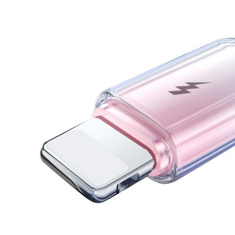 Kabel Joyroom S-A42 Crystal-Clear Series 3A USB-A - Lightning 1,2m - biały Kabel Joyroom S-A42 Crystal-Clear Series 3A USB-A - Lightning 1,2m - biały