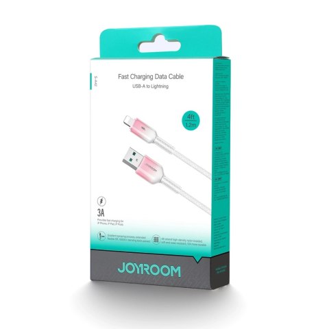 Kabel Joyroom S-A42 Crystal-Clear Series 3A USB-A - Lightning 1,2m - biały Kabel Joyroom S-A42 Crystal-Clear Series 3A USB-A - Lightning 1,2m - biały
