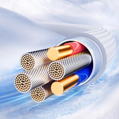 Kabel Joyroom S-A42 Crystal-Clear Series 3A USB-A - Lightning 1,2m - biały Kabel Joyroom S-A42 Crystal-Clear Series 3A USB-A - Lightning 1,2m - biały