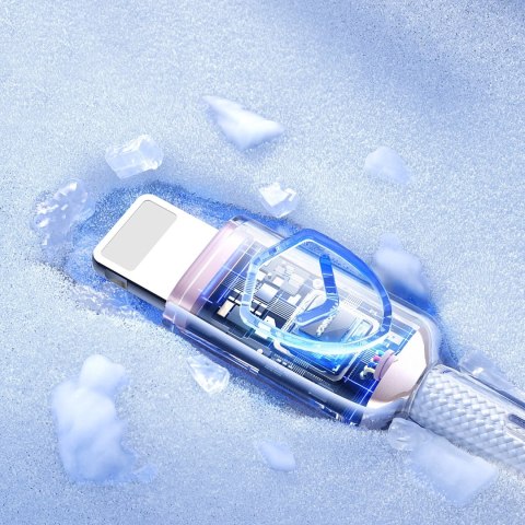 Kabel Joyroom S-A42 Crystal-Clear Series 3A USB-A - Lightning 1,2m - biały Kabel Joyroom S-A42 Crystal-Clear Series 3A USB-A - Lightning 1,2m - biały