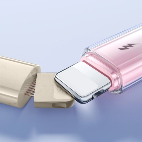 Kabel Joyroom S-A42 Crystal-Clear Series 3A USB-A - Lightning 1,2m - biały Kabel Joyroom S-A42 Crystal-Clear Series 3A USB-A - Lightning 1,2m - biały