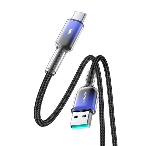 Kabel Joyroom S-A42 Crystal-Clear Series 3A USB-A - USB-C 1,2m - czarny Kabel Joyroom S-A42 Crystal-Clear Series 3A USB-A - USB-C 1,2m - czarny