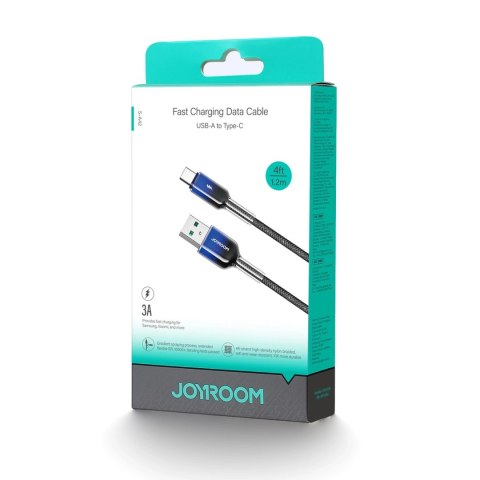Kabel Joyroom S-A42 Crystal-Clear Series 3A USB-A - USB-C 1,2m - czarny Kabel Joyroom S-A42 Crystal-Clear Series 3A USB-A - USB-C 1,2m - czarny