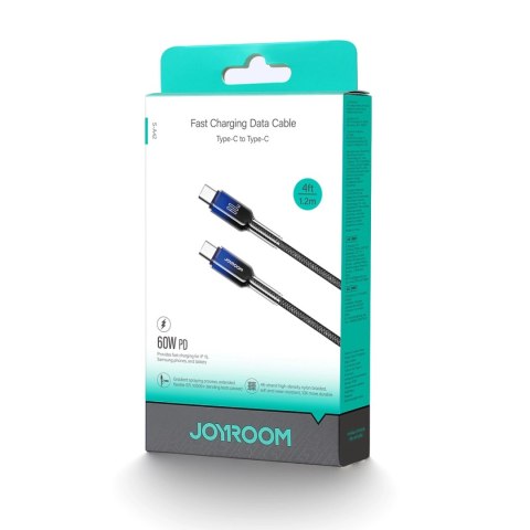 Kabel Joyroom S-A42 Crystal-Clear Series 60W USB-C - USB-C 1,2m - czarny Kabel Joyroom S-A42 Crystal-Clear Series 60W USB-C - USB-C 1,2m - czarny