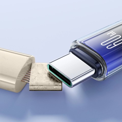 Kabel Joyroom S-A42 Crystal-Clear Series 60W USB-C - USB-C 1,2m - czarny Kabel Joyroom S-A42 Crystal-Clear Series 60W USB-C - USB-C 1,2m - czarny