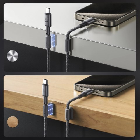 Kabel Joyroom S-A50 Unlimited Series 60W USB-C - USB-C z organizerem magnetycznym 1,2m - szary Kabel Joyroom S-A50 Unlimited Series 60W USB-C - USB-C z organizerem magnetycznym 1,2m - szary