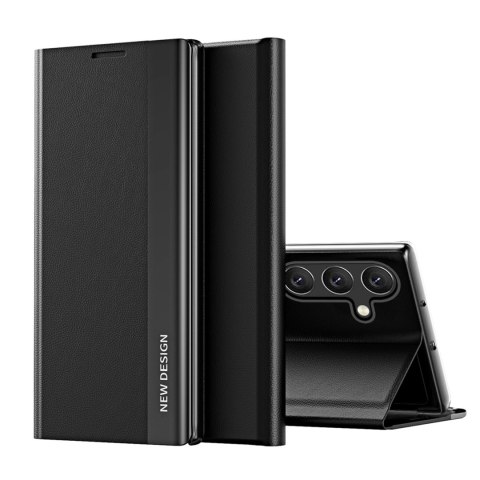 Sleep Case Pro etui do Samsung Galaxy S25 z klapką i podstawką - czarne Sleep Case Pro etui do Samsung Galaxy S25 z klapką i podstawką - czarne