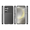 Thunder Case etui do Samsung Galaxy S25 silikonowy pancerny pokrowiec czarne Thunder Case etui do Samsung Galaxy S25 silikonowy pancerny pokrowiec czarne