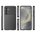 Thunder Case etui do Samsung Galaxy S25+ silikonowy pancerny pokrowiec - czarne