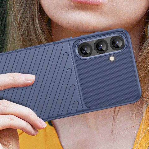 Thunder Case etui do Samsung Galaxy S25+ silikonowy pancerny pokrowiec- niebieskie Thunder Case etui do Samsung Galaxy S25+ silikonowy pancerny pokrowiec- niebieskie