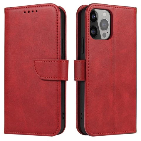 Etui Magnet Case z klapką do Samsung Galaxy S24 FE - czerwone Etui Magnet Case z klapką do Samsung Galaxy S24 FE - czerwone