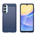 Etui silikonowe Carbon Case do Samsung Galaxy A16 / A16 5G - niebieskie