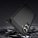 Etui silikonowe Carbon Case do Samsung Galaxy S24 FE - czarne