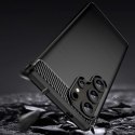 Etui silikonowe Carbon Case do Samsung Galaxy S25 Ultra - czarne