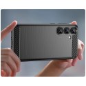 Etui silikonowe Carbon Case do Samsung Galaxy S25+ - czarne