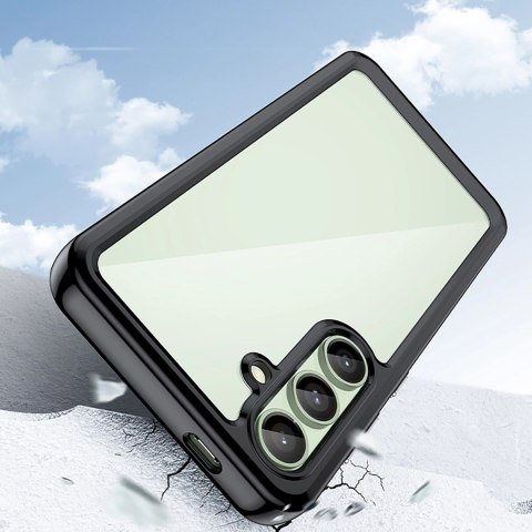 Etui silikonowe Outer Space Case z żelową ramką do Samsung Galaxy S24 FE - czarne Etui silikonowe Outer Space Case z żelową ramką do Samsung Galaxy S24 FE - czarne
