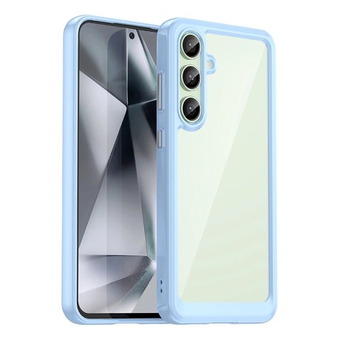 Etui silikonowe Outer Space Case z żelową ramką do Samsung Galaxy S24 FE - niebieskie Etui silikonowe Outer Space Case z żelową ramką do Samsung Galaxy S24 FE - niebieskie
