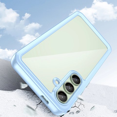 Etui silikonowe Outer Space Case z żelową ramką do Samsung Galaxy S24 FE - niebieskie Etui silikonowe Outer Space Case z żelową ramką do Samsung Galaxy S24 FE - niebieskie