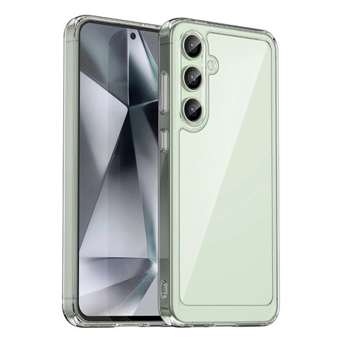 Etui silikonowe Outer Space Case z żelową ramką do Samsung Galaxy S24 FE - przezroczyste Etui silikonowe Outer Space Case z żelową ramką do Samsung Galaxy S24 FE - przezroczyste
