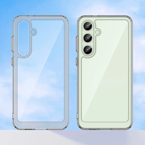 Etui silikonowe Outer Space Case z żelową ramką do Samsung Galaxy S24 FE - przezroczyste Etui silikonowe Outer Space Case z żelową ramką do Samsung Galaxy S24 FE - przezroczyste