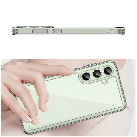 Etui silikonowe Outer Space Case z żelową ramką do Samsung Galaxy S24 FE - przezroczyste Etui silikonowe Outer Space Case z żelową ramką do Samsung Galaxy S24 FE - przezroczyste
