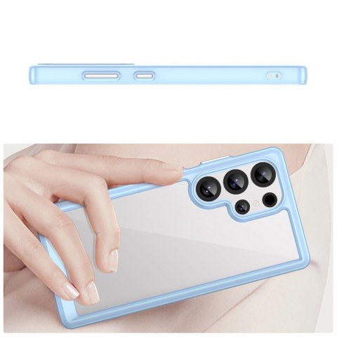 Etui silikonowe Outer Space Case z żelową ramką do Samsung Galaxy S25 Ultra - niebieskie Etui silikonowe Outer Space Case z żelową ramką do Samsung Galaxy S25 Ultra - niebieskie