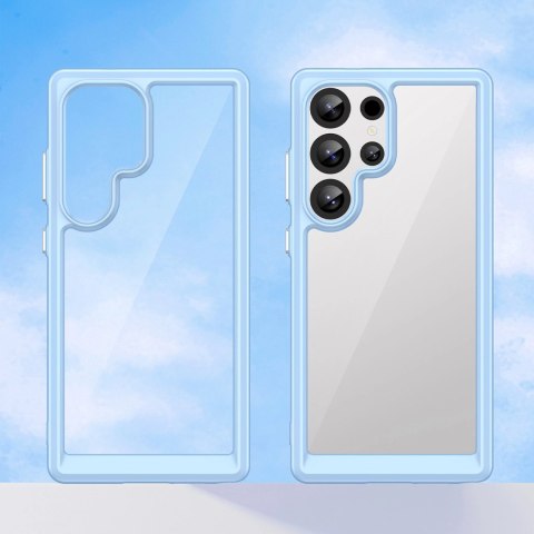 Etui silikonowe Outer Space Case z żelową ramką do Samsung Galaxy S25 Ultra - niebieskie Etui silikonowe Outer Space Case z żelową ramką do Samsung Galaxy S25 Ultra - niebieskie